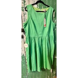 Lindy Bop NWT Apple Green Audrey Dress XXL  / UK 22 / US 18